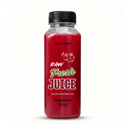 Pomegranate Homemade Raw Fresh Juice (250ml) |100% Pure, No Added Water, Colors, or Flavors